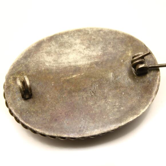 Vintage Micro Mosaic Floral Pin Made in Italy Mille Fiori 1.5" Across - Hey Viv - Picture 5 of 6